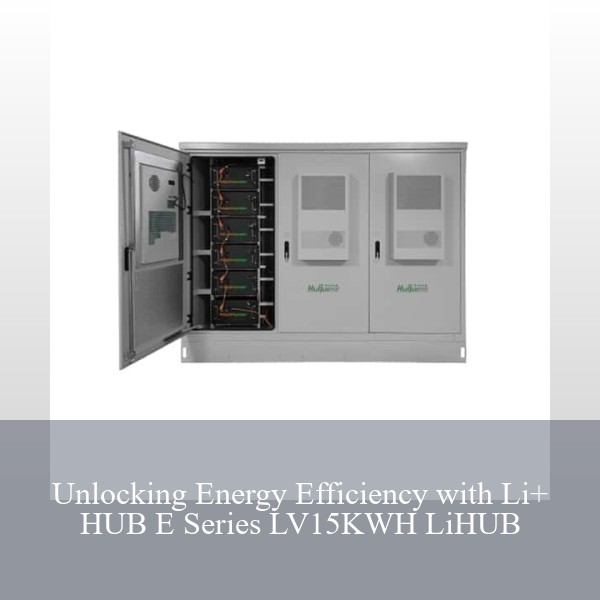 Unlocking Energy Efficiency with Li+ HUB E Series LV15KWH LiHUB